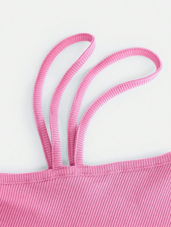 Chicas adolescentes Top crop de cuello asimétrico - Imagen 5