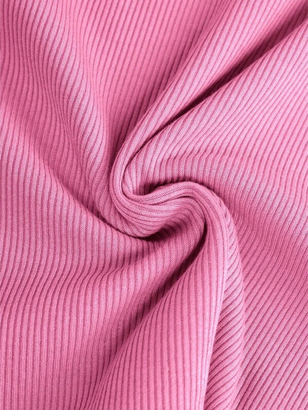 Chicas adolescentes Top crop de cuello asimétrico - Imagen 4