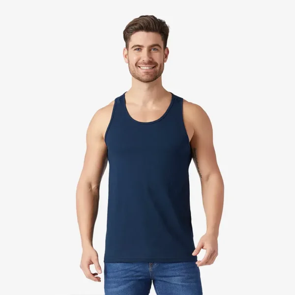 Tank top azul marino hombre