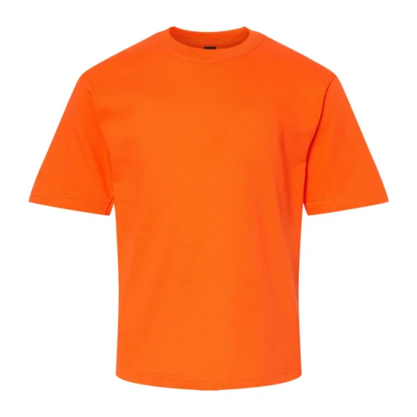 Playera cuello redondo juvenil naranja