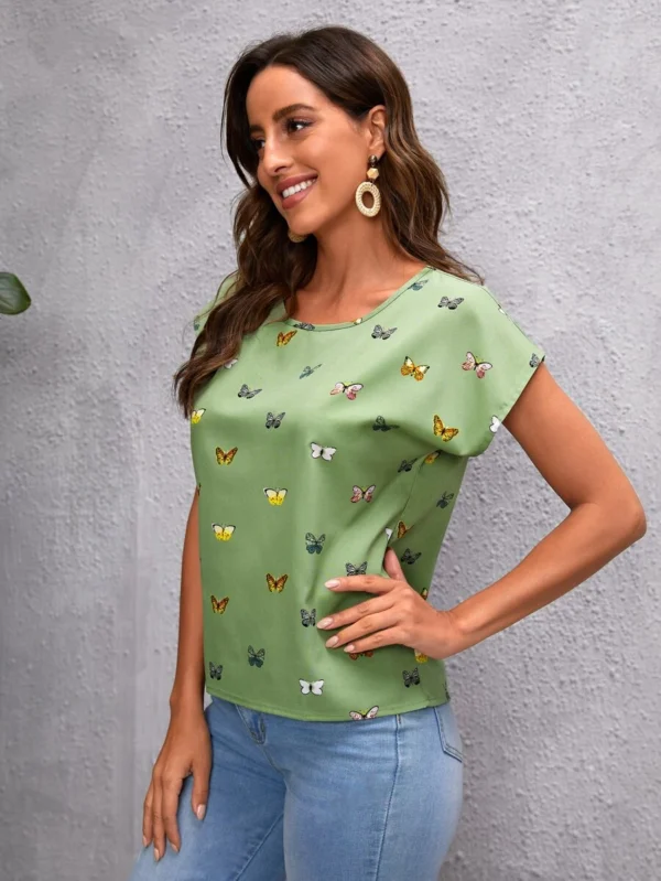 Top con estampado de mariposa - Imagen 3