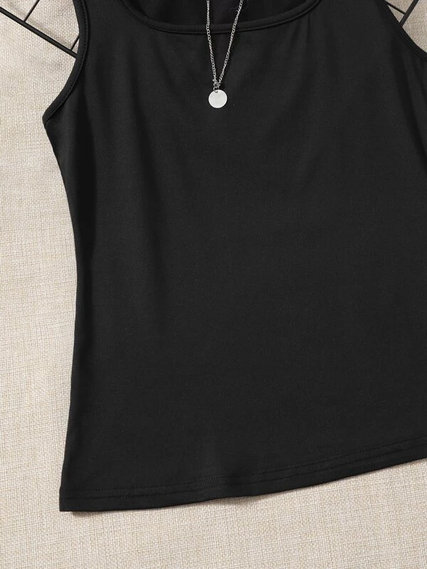 Chicas adolescentes Top tank unicolor - Imagen 4