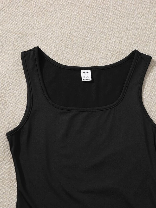 Chicas adolescentes Top tank unicolor - Imagen 3