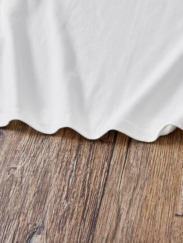 Chicas adolescentes Camiseta con estampado de panda - Imagen 3