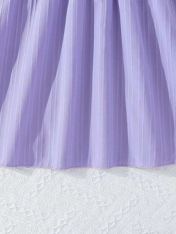 Chica preadolescente Vestido de tirantes unicolor - Imagen 5