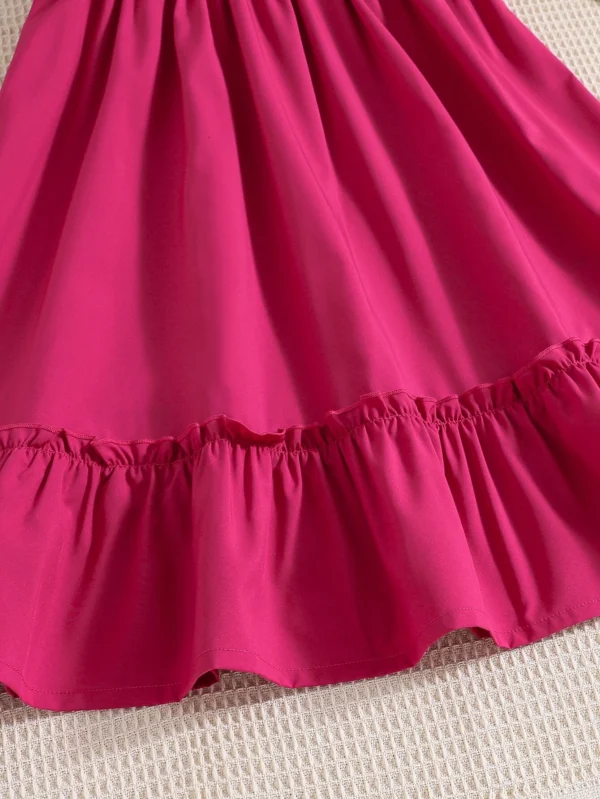 Vestido con corpiño con fruncido bajo con fruncido - Imagen 4