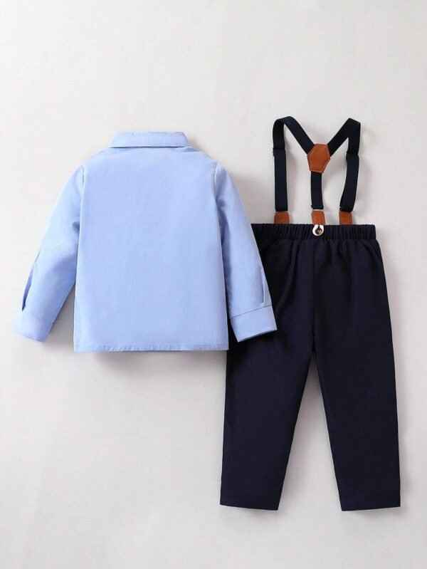 Camisa con lazo delantero & Pantalones de tiras - Imagen 2