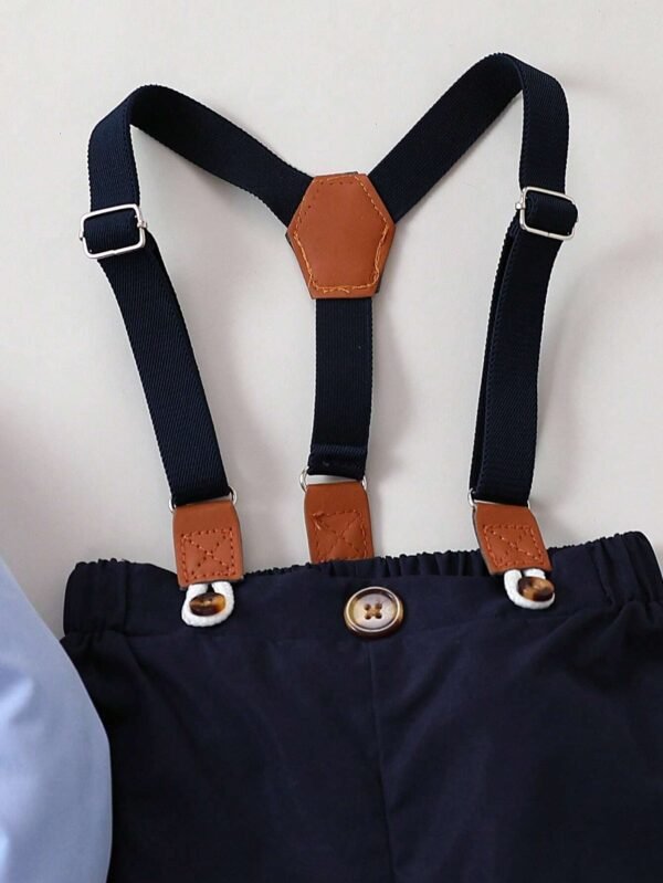 Camisa con lazo delantero & Pantalones de tiras - Imagen 4