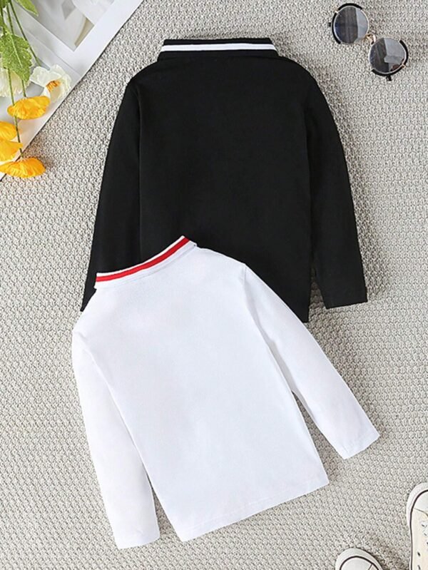Camisa polo ribete en contraste - Imagen 2