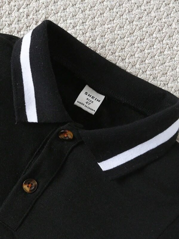 Camisa polo ribete en contraste - Imagen 3