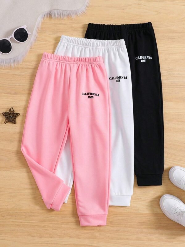 Pantalones deportivos con estampado de letra