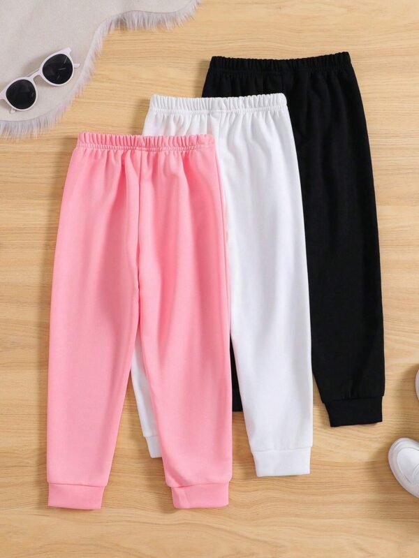Pantalones deportivos con estampado de letra - Imagen 2