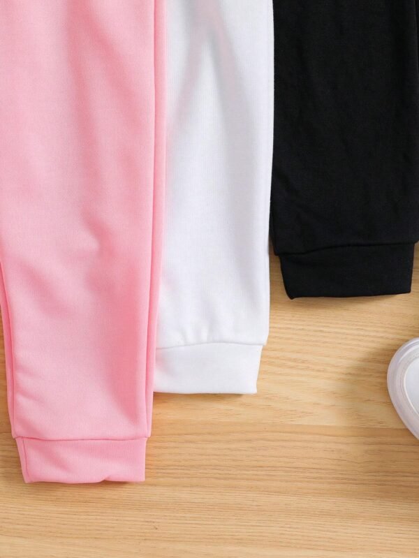 Pantalones deportivos con estampado de letra - Imagen 4
