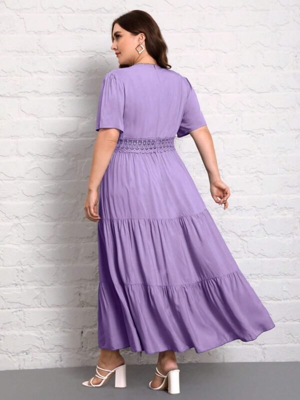 Vestido con encaje bajo a capas - Imagen 2