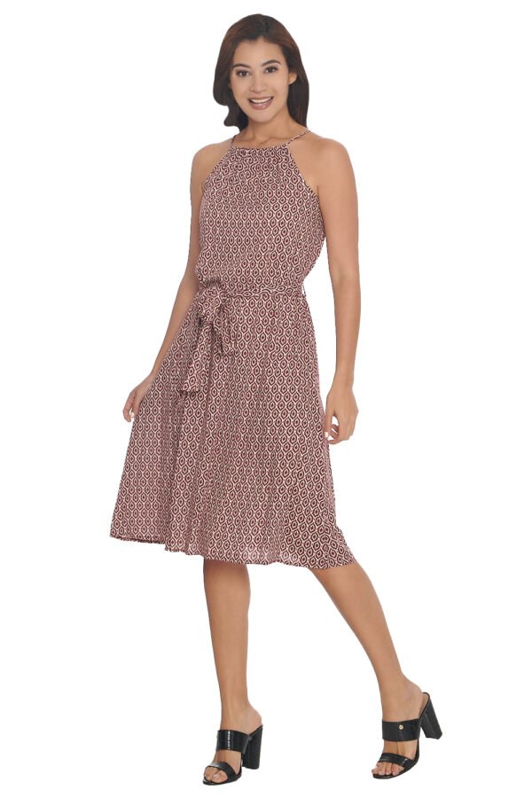 VESTIDO HALTER CINTA DE AMARRE