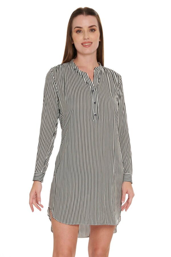 VESTIDO ASIMÉTRICO RAYAS