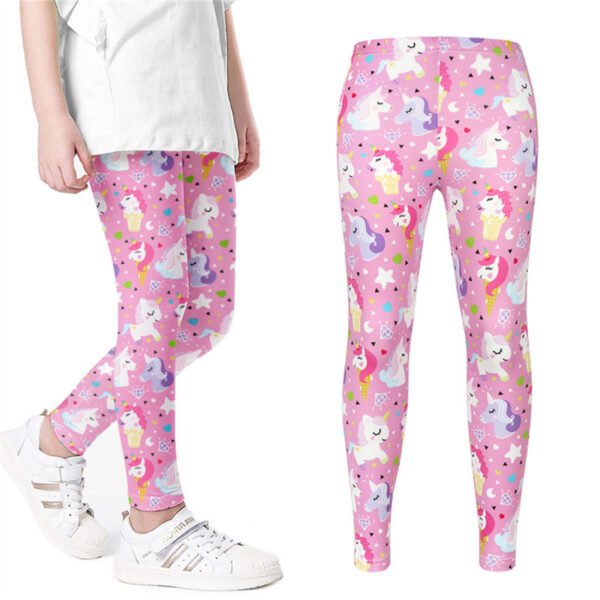 Leggings estampados de animales de dibujos animados para niños