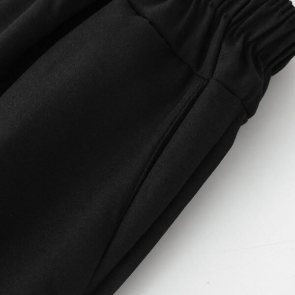 Pantalones de patrón de letra de color sólido para niño - Imagen 7