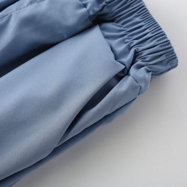 Pantalones de patrón de letra de color sólido para niño - Imagen 6