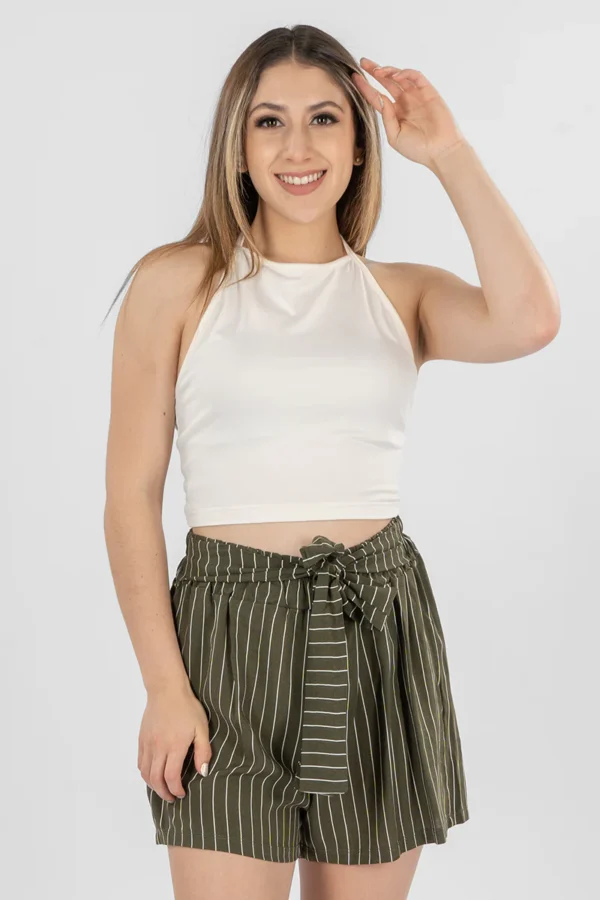 Conjunto playera y short rayas