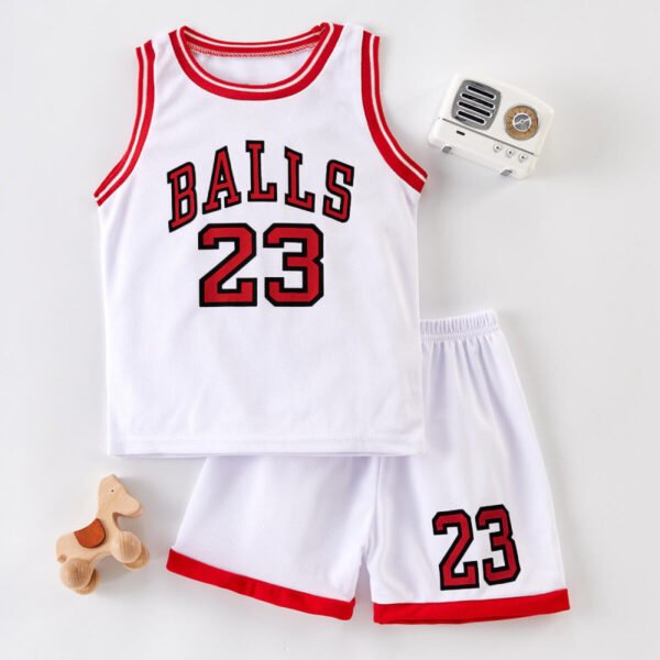 Tanque y pantalones cortos de baloncesto de 2 piezas para niño pequeño