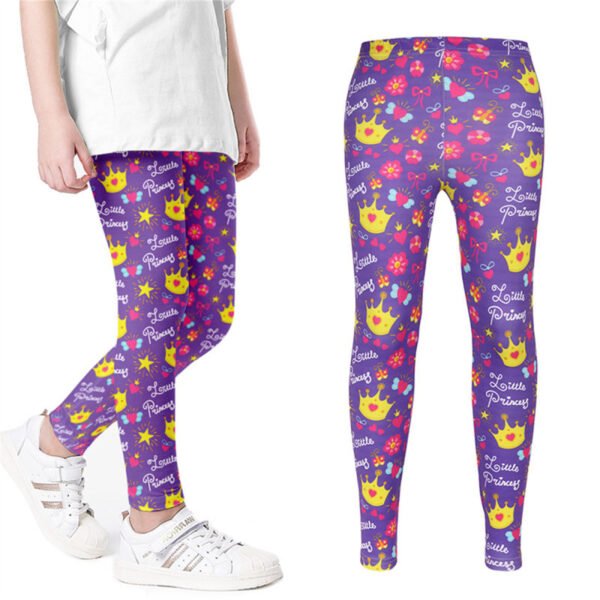 Leggings estampados de animales de dibujos animados para niños