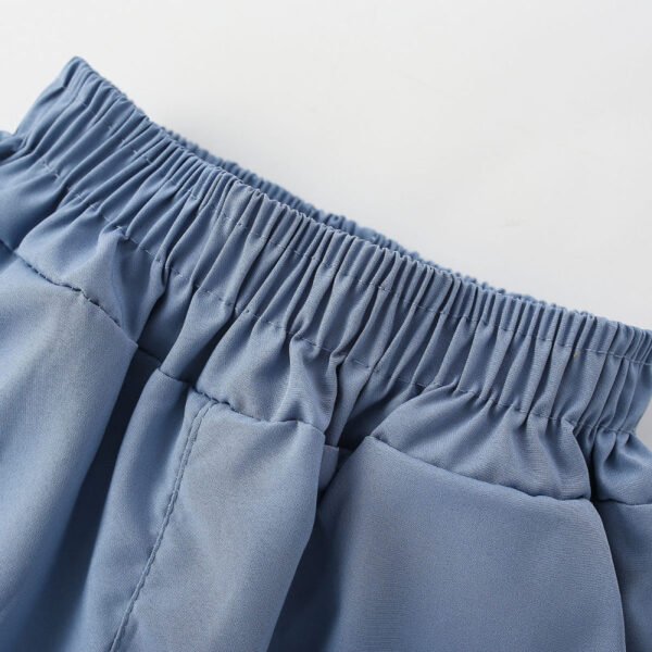 Pantalones de patrón de letra de color sólido para niño - Imagen 8