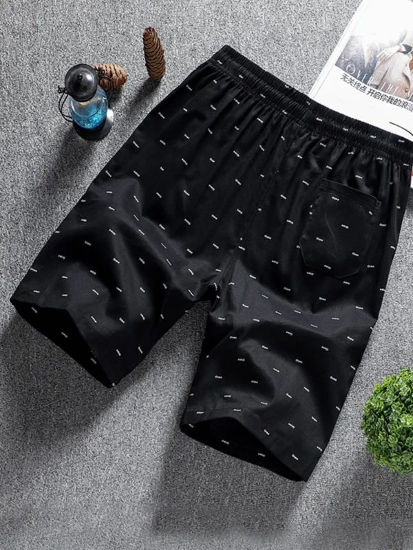 Shorts Cortos Con Cordón Y Diseño Estampado Para Caballeros - Imagen 2