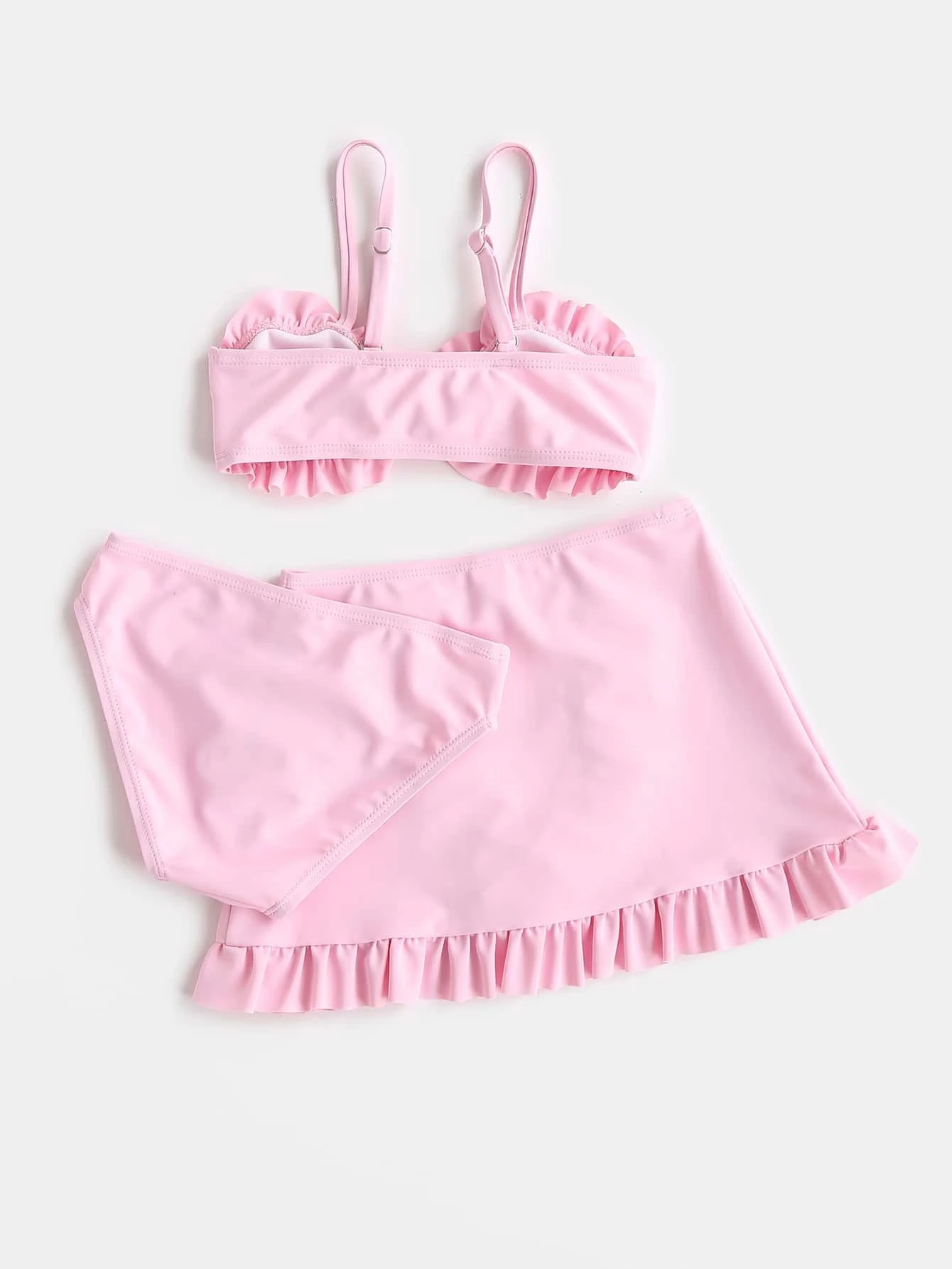 Conjunto 3 piezas Bañador bikini & Falda de playa - Imagen 2