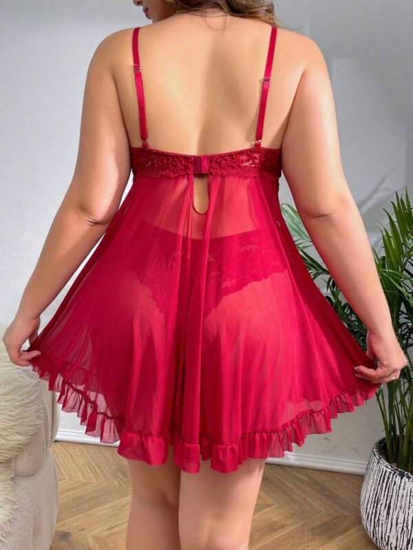 Vestido Lencero De Lencería (bragas Triangulares Sin Cables) - Imagen 3