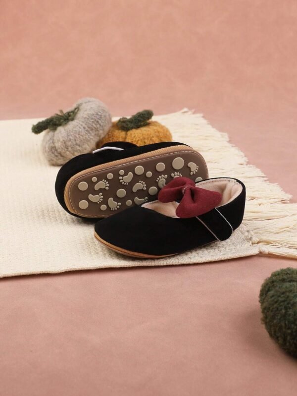 Zapatos Planos De Princesa En Tela De Terciopelo Para Niña - Imagen 2