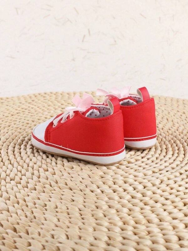 Zapatillas De Lona Deslizantes Para Niñas Con Diseño Banda Elásticas - Imagen 3