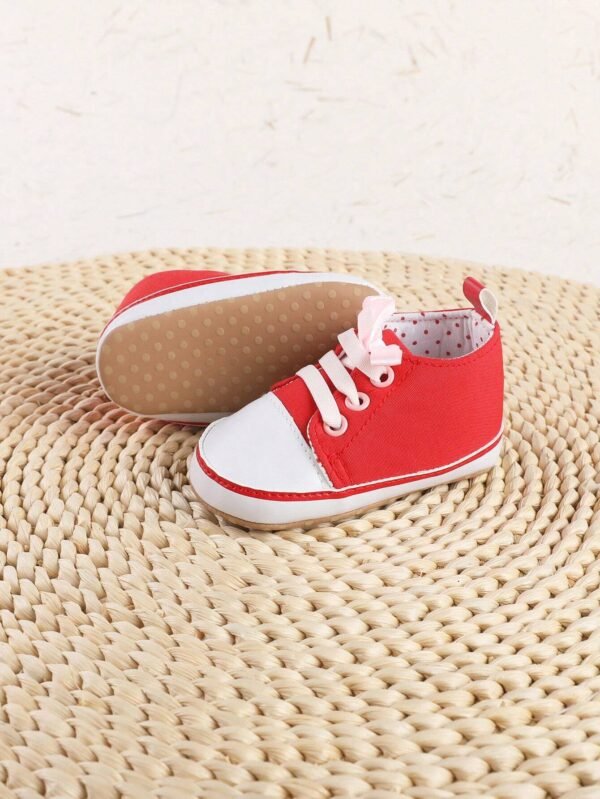 Zapatillas De Lona Deslizantes Para Niñas Con Diseño Banda Elásticas - Imagen 2