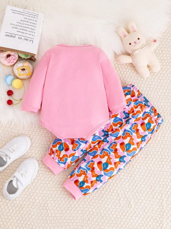 Ranorper Con Patrón De Corazones Y Pantalones De Punto - Imagen 2