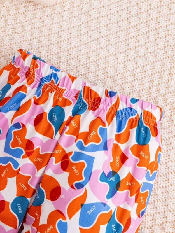 Ranorper Con Patrón De Corazones Y Pantalones De Punto - Imagen 6