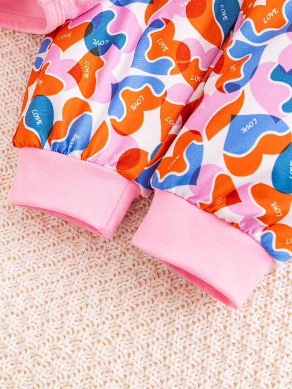 Ranorper Con Patrón De Corazones Y Pantalones De Punto - Imagen 5