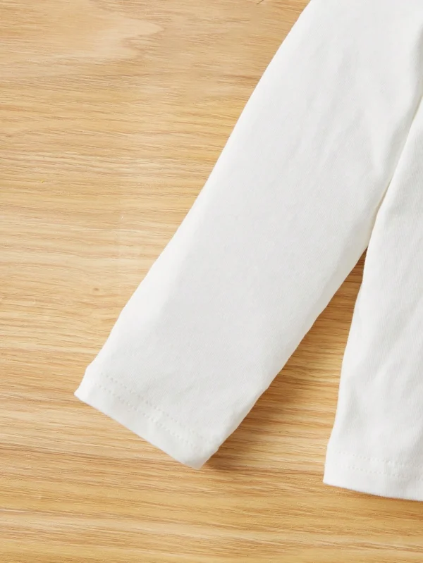 Conjunto De Blusa De Manga Larga Con Patrón De Gato - Imagen 5