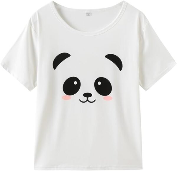 Playera niña con estampado de panda