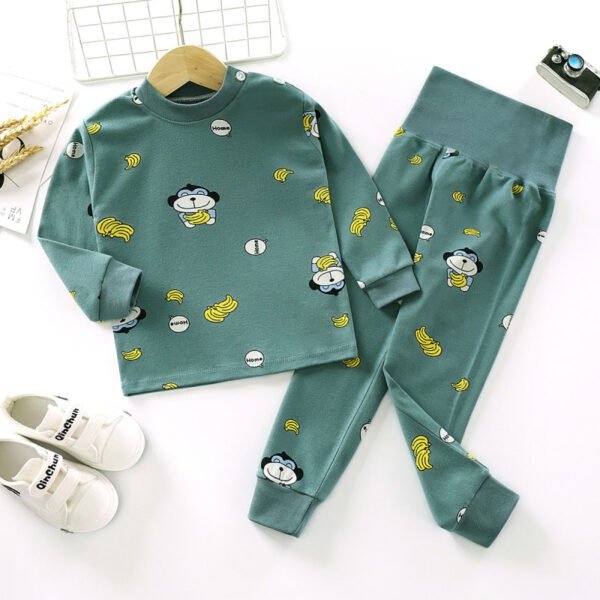 Conjuntos y pantalones de pijamas de animales de algodón para niños