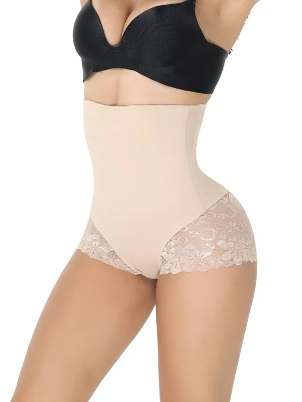 Shorts de fajas con encaje floral - Imagen 3