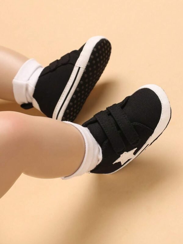 Bebé niño Zapatillas deportivas con estrella con diseño de parche cierre de gancho y bucle diseño dulce para exterior - Imagen 2