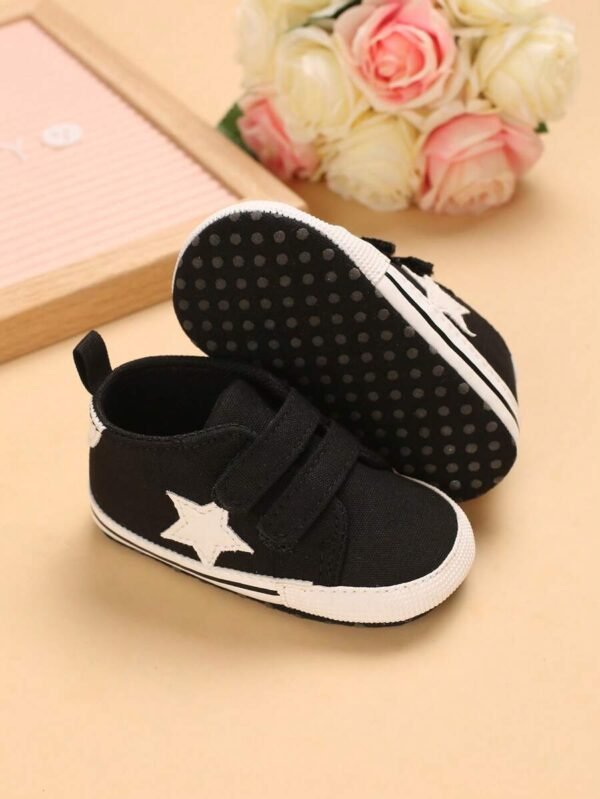 Bebé niño Zapatillas deportivas con estrella con diseño de parche cierre de gancho y bucle diseño dulce para exterior