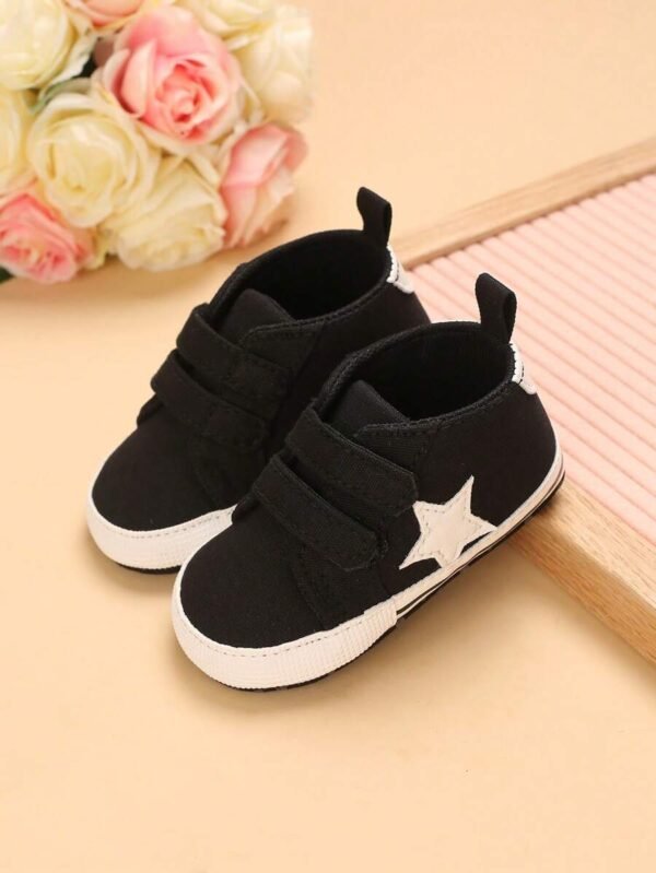 Bebé niño Zapatillas deportivas con estrella con diseño de parche cierre de gancho y bucle diseño dulce para exterior - Imagen 3