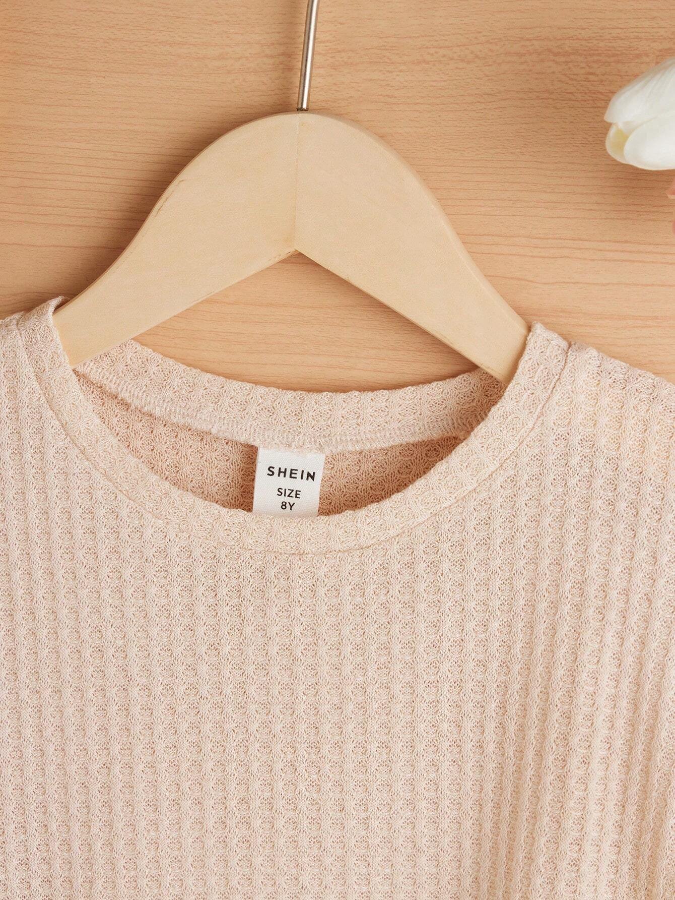 Camiseta De Manga Corta De Punto Con Cuello Redondo - Imagen 4