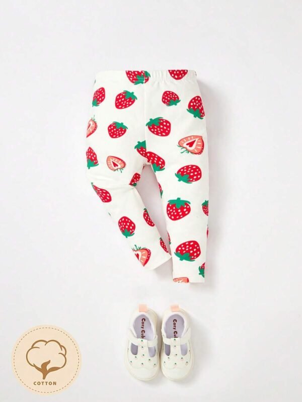 Bebé Leggings con estampado de fresa