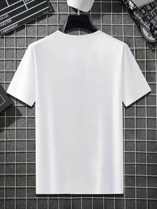 Camiseta De Manga Corta Para Hombre Con Patrón De Estrella - Imagen 2