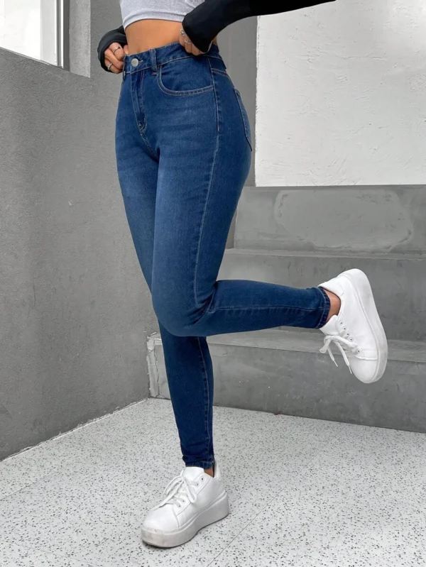 Jeans ajustados con cremallera - Imagen 3