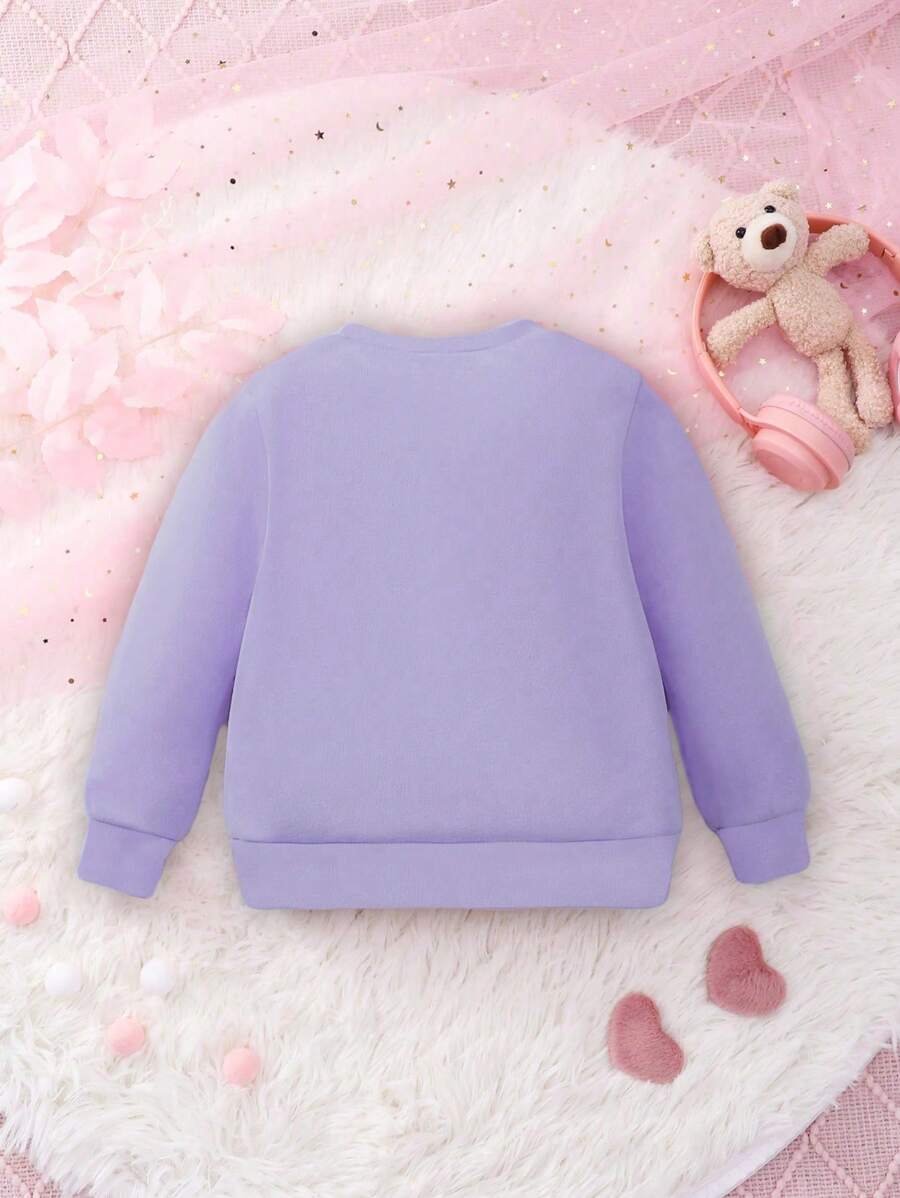 Suéter De Invierno Con Letras Impresas De Cuello Redondo - Imagen 2
