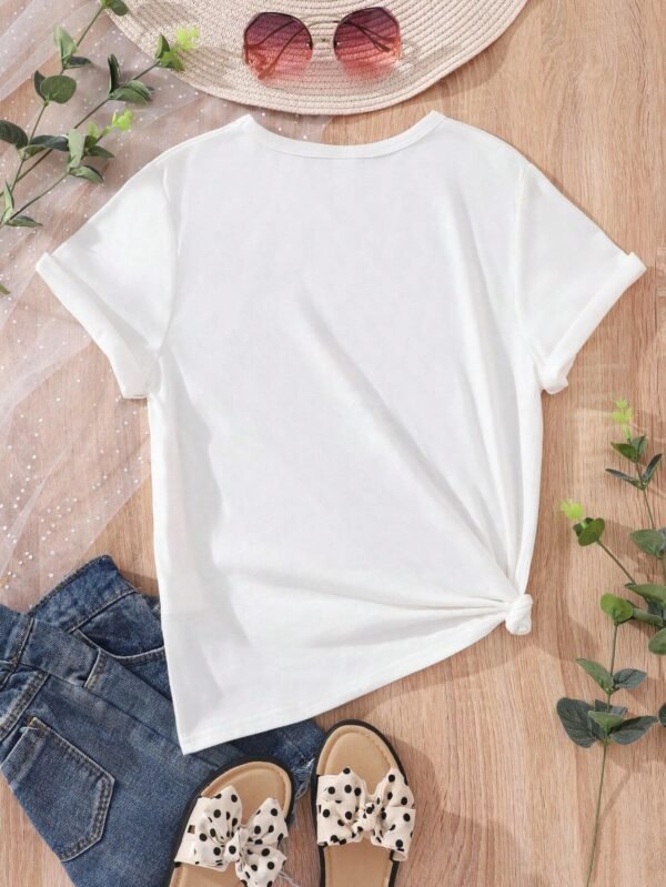 Camiseta De Manga Corta Con Estampado De Gato - Imagen 2