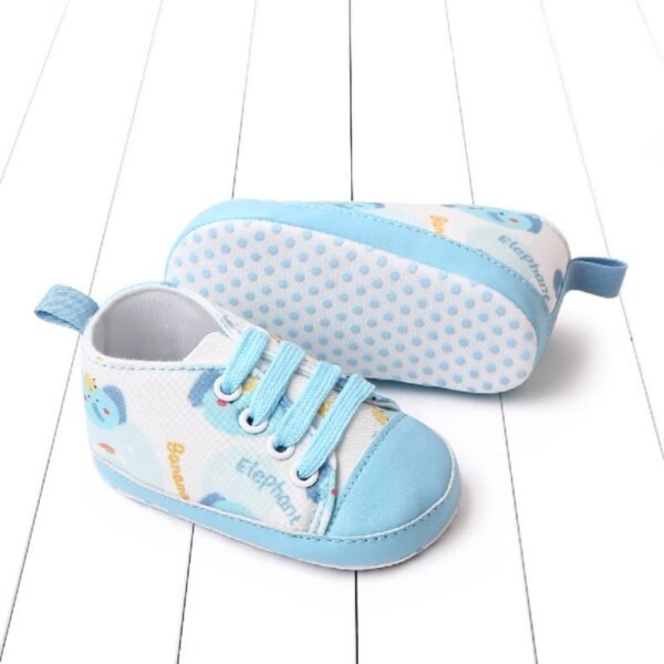 Zapatos de cordones con estampado de dibujos animados para bebés